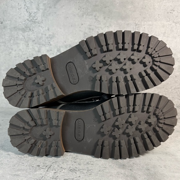 Rare Diesel The Dunes JBD combat boots in black leather size 45 - Picture 7 of 8